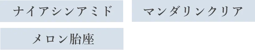 ナイアシンアミド/マンダリンクリア/メロン胎座